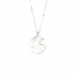 Planet necklace silver
