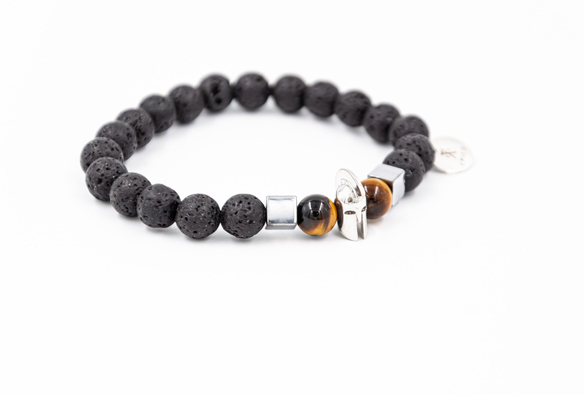 μαύρο βραχιόλι με περικεφαλαία